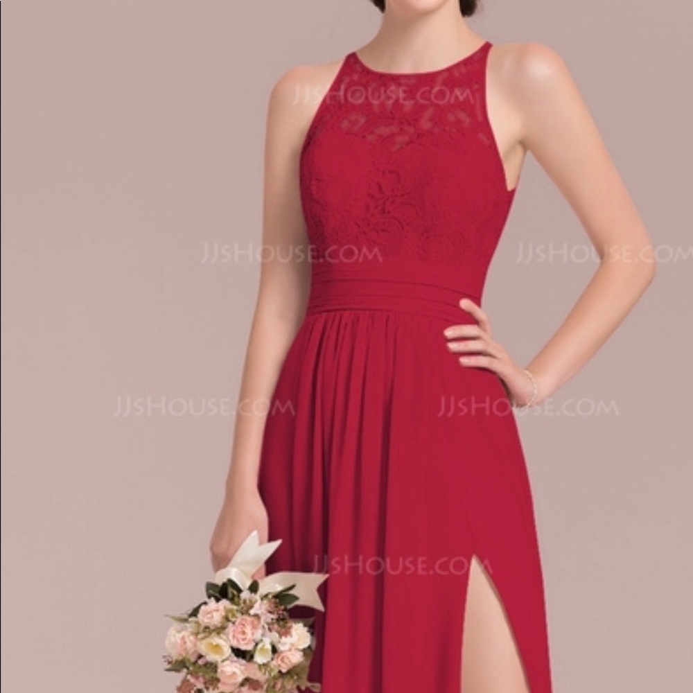 Custom Burgundy/Red Occasion/Bridesmaid Dress